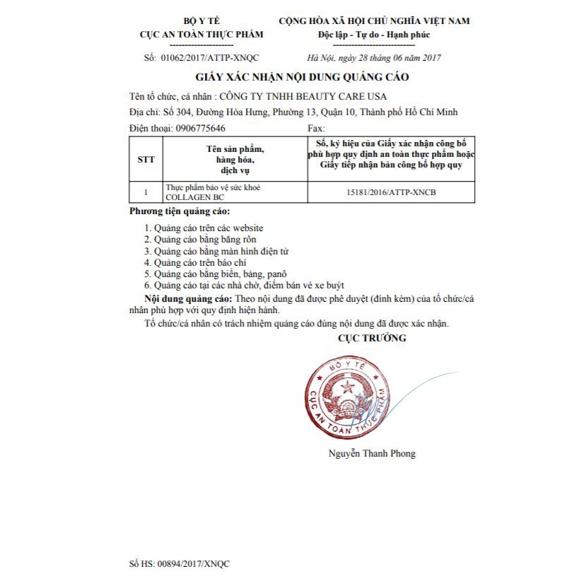 Collagen BC - Viên uống trắng da  – Giúp da căng mịn, tươi sáng, ngừa nếp nhăn, sạm da, cải thiện khô tóc, rụng tóc