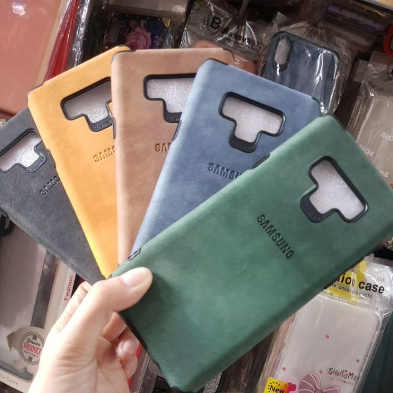 Samsung Note 9 _Ốp lưng giả da nhiều màu chống sốc cực đẹp
