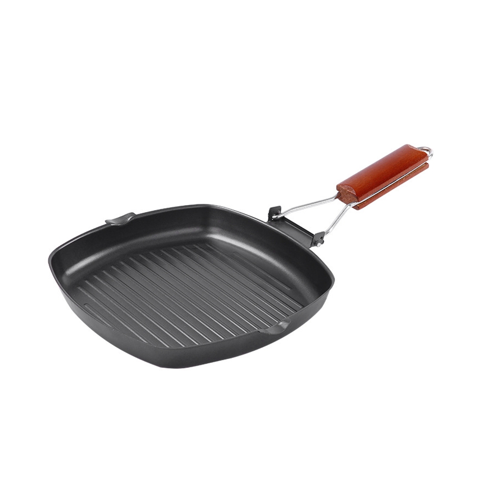 【Ready Stock】 Nonstick Grille Grilling Skillet Cook Grill Pan Non Stick Carbon Steel Flat 【Doom】