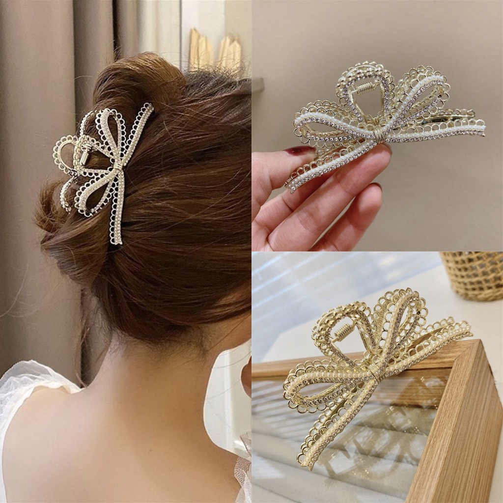 Kẹp Tóc Hình Nơ Màu Vàng Thời Trang Mùa Hè Cho Bé Gái