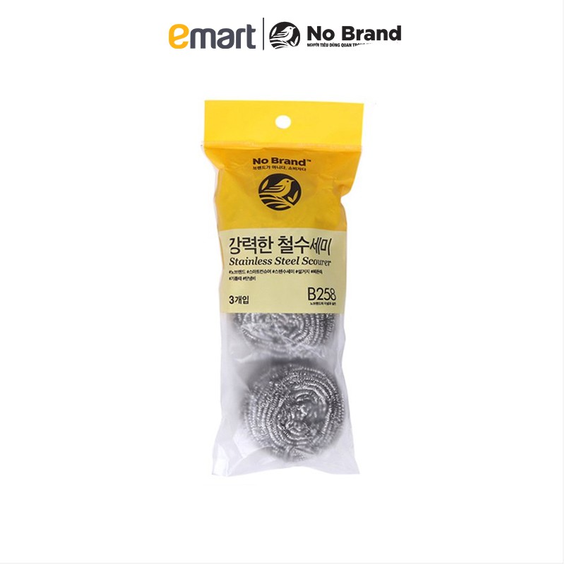 Lô 3 Cước Cọ Rửa Inox No Brand - Emart VN