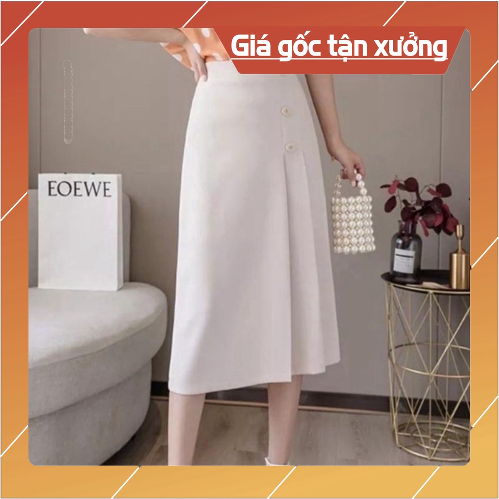 Chân Váy Công Sở Dài Qua Gối Midi Siêu Xinh chất vải tuyết mưa vitex dày dặn mã 01