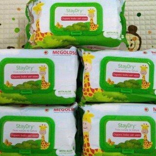 Khăn ướt mcgoldson staydry 100 tờ không mùi