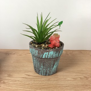 Chậu cây giả, hoa giả trang trí HOMAN - đẹp, cao cấp, giá rẻ - để bàn phòng khách, phòng làm việc - MAGNUM