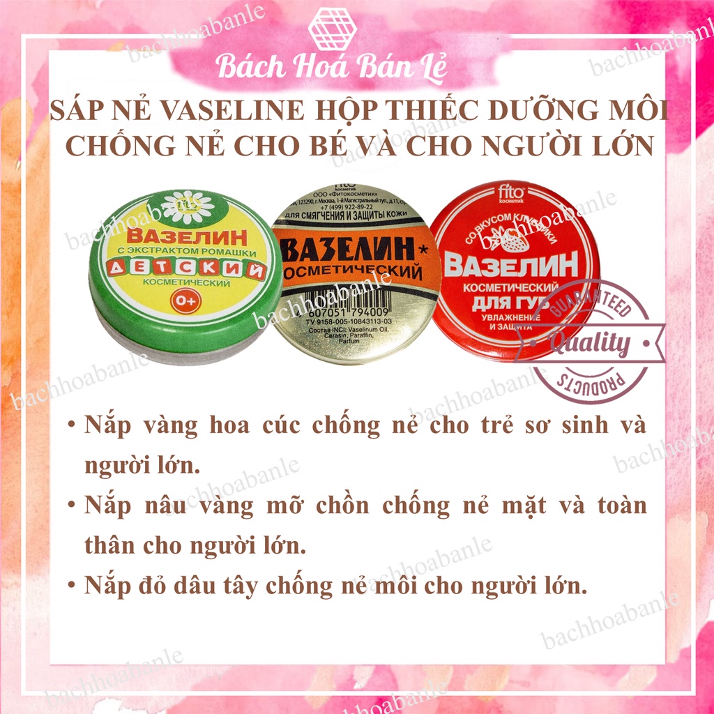 Sáp nẻ vaseline Nga