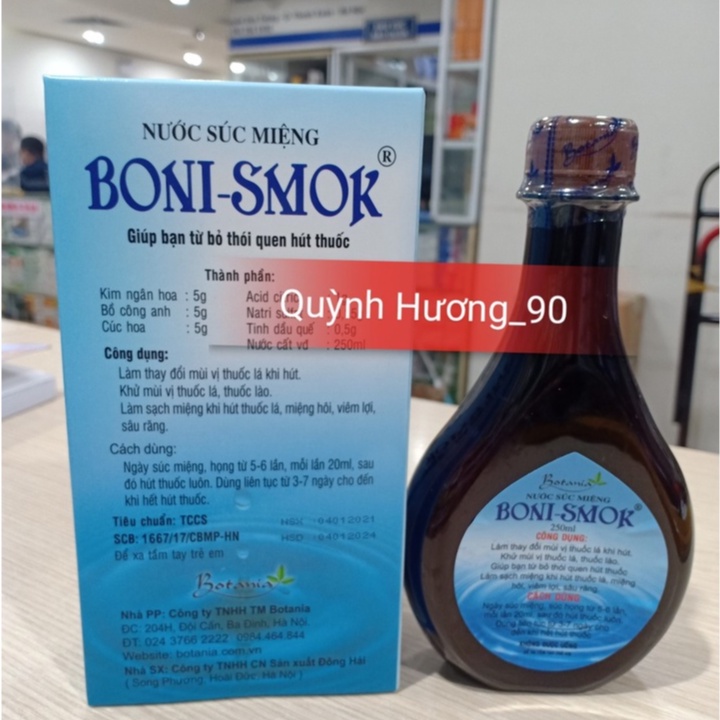 Boni-smok súc miệng - Giải pháp cai thuốc lá thành công