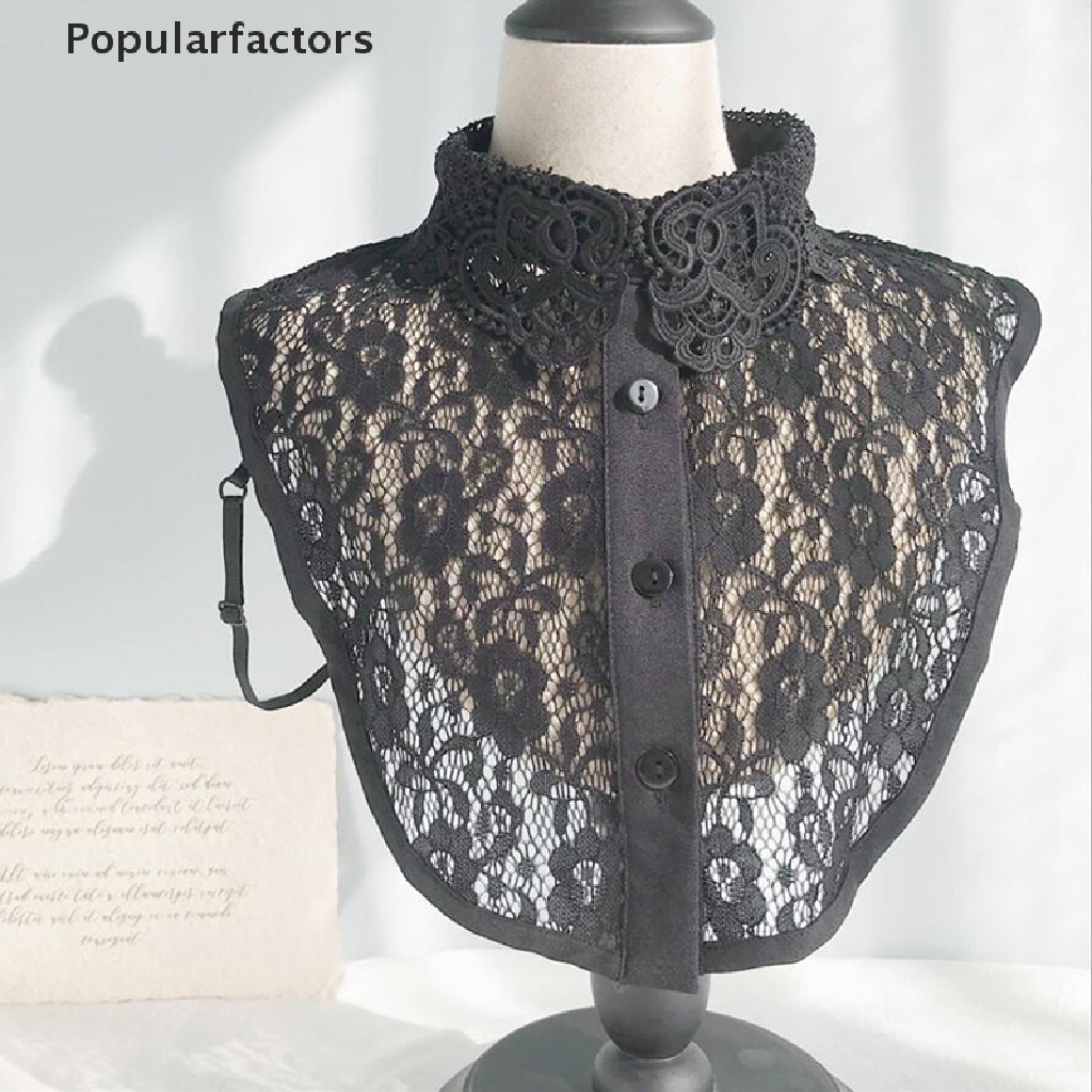 Cổ Áo Giả Bằng Ren Rỗng Mềm Mại Có Thể Tháo Rời