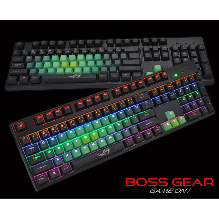 Bộ Keycap PBT 37 Phím Phối Màu ( Nhựa PBTDouble-Shot Xuyên LED )