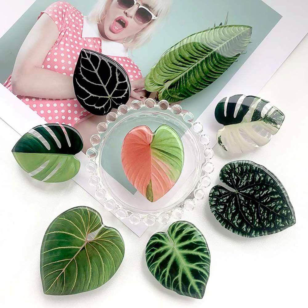 Giá Đỡ Điện Thoại Di Động Cầm Tay Trọng Lượng Nhẹ Hình Chiếc Lá Có Túi Khí Ổn Định Thông Dụng