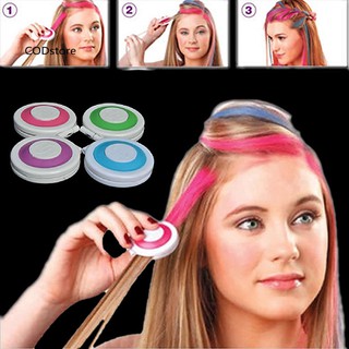 Set 4 hộp phấn nhuộm màu tóc tạm thời DIY không làm hại tóc