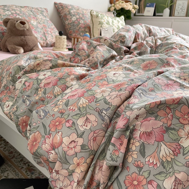 Vải cotton 100% chuyên may ga gối, khổ rộng 2m35