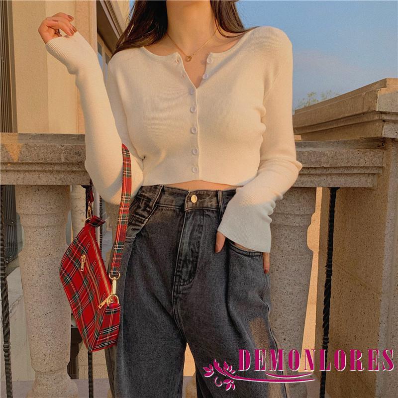 Áo Khoác Cardigan Tay Dài Thời Trang Quyến Rũ Cho Nữ