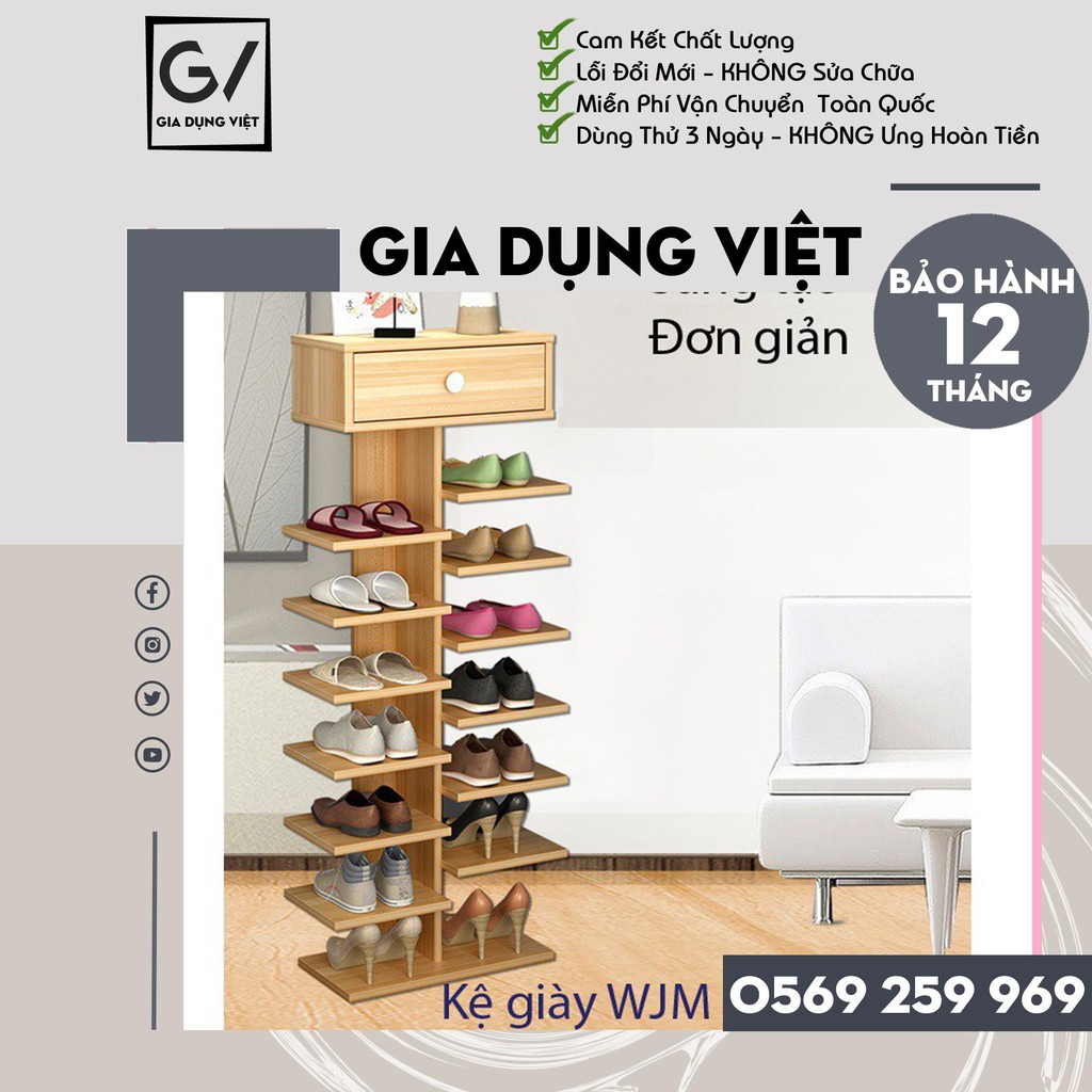 Kệ Để Giày cao Cấp, Kệ Giày Gỗ Hình Cây Cực Tiện Ích