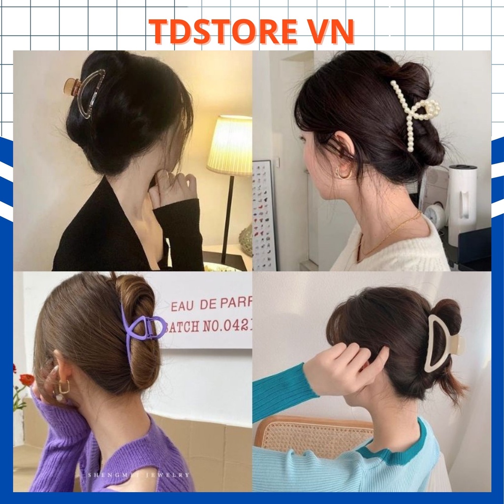 Kẹp tóc càng cua TDSTOREVN mẫu mã đa dạng xinh xắn cho nữ, kẹp tóc cute MÃ TD86