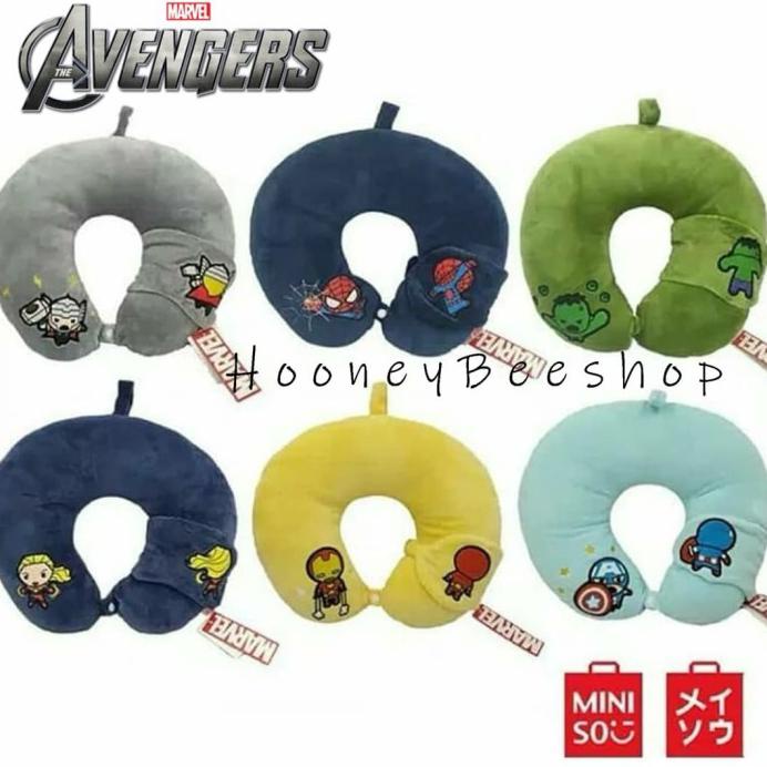 Vỏ gối hình chữ U họa tiết NECK MARVEL MINISO FREE