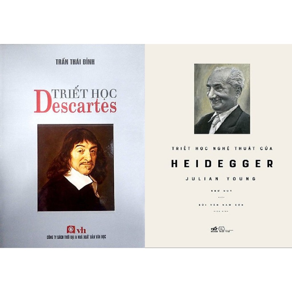 Sách -  Combo Triết Học Descartes + Triết Học Nghệ Thuật Của Heidegger - Tác giả TS. Trần Thái Đỉnh, Julian Young | BigBuy360 - bigbuy360.vn