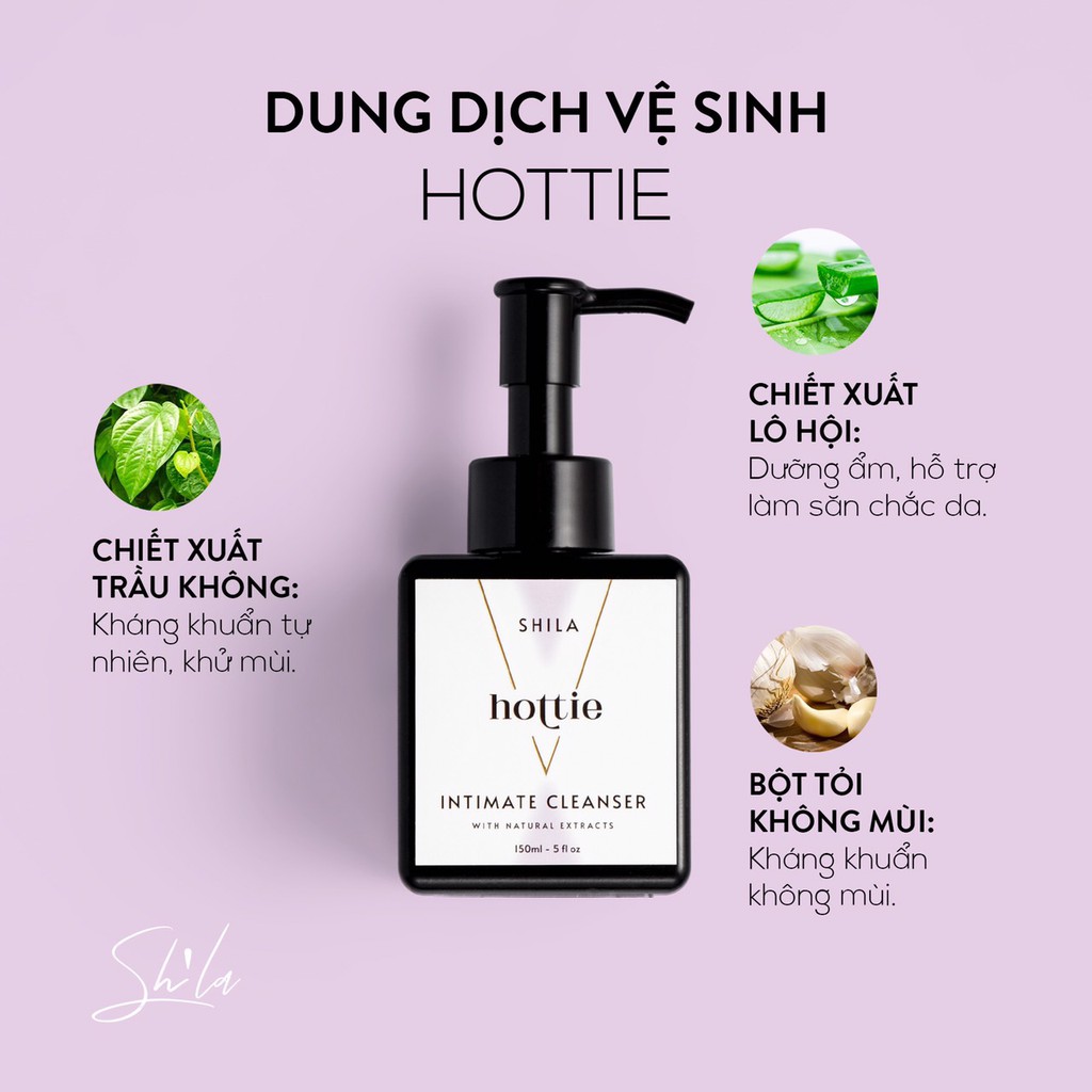 Dung dịch vệ sinh phụ nữ SHILA INTIMATE CLEANSER HOTTIE 150ML