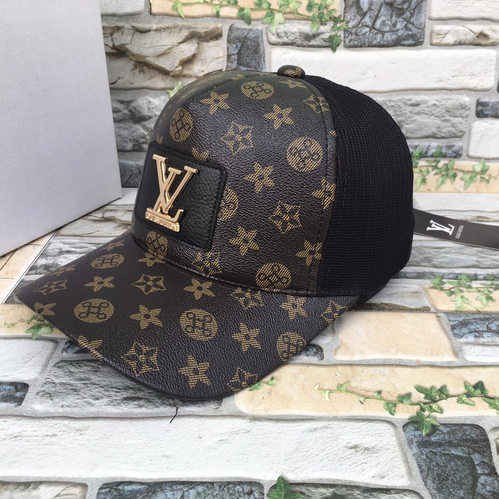 Nón Lưỡi Trai Vải Da Hiệu LOUIS VUITTON Full Tem Hàng Hiệu, Thời Trang Mũ Nón Nam Nữ