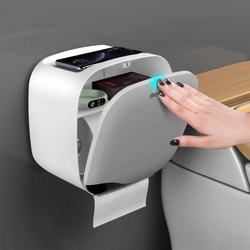 Hộp để giấy vệ sinh OENON 2 tầng, chống nước tuyệt đối, dán tường tiện lợi