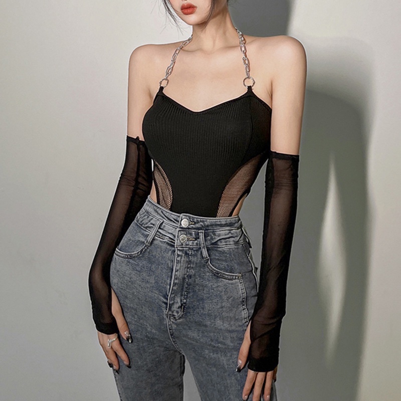 Bodysuit Phối Dây Xích Gợi Cảm