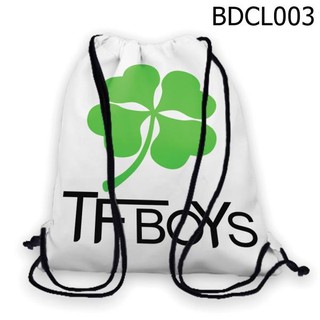 Balo Dây Rút, Túi Rút Cpop Cỏ 4 lá Tfboys - VBDCL003