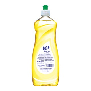 [Tặng 1 Cước rửa chén] Nước rửa chén Gift (Chanh/ Trà Chanh) 800g