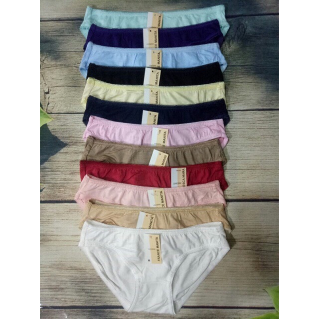 Combo 5 quần lót nữ cotton lụa trơn Mara 616