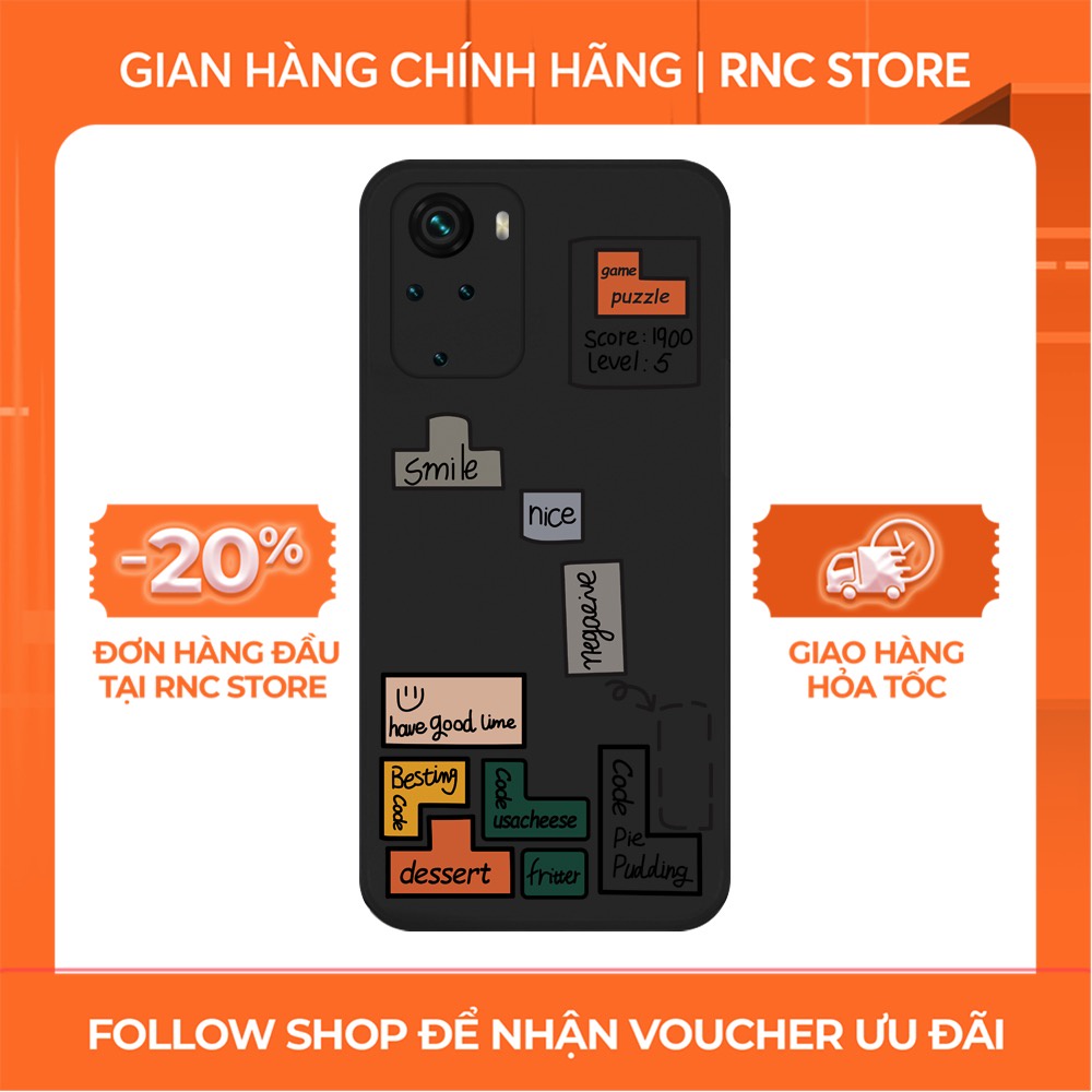 Ốp lưng Xiaomi Redmi 10/Redmi 9T/Poco X3/....dẻo cạnh vuông bảo vệ camera hình Xếp hình