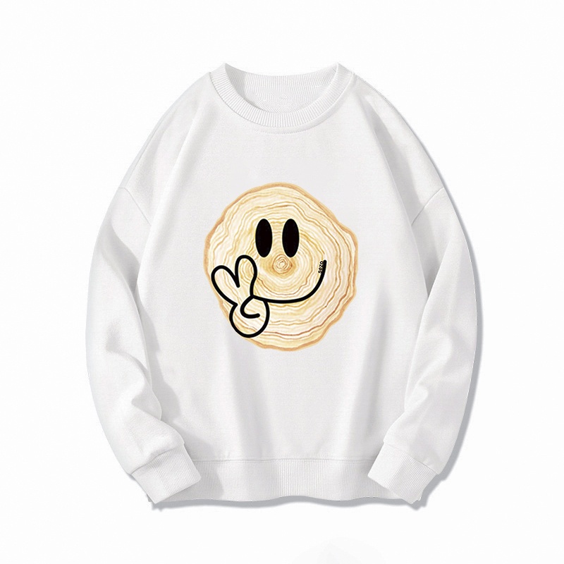 Áo sweater SELVZE chất liệu cotton cổ tròn in họa tiết thời trang cao cấp cho nữ