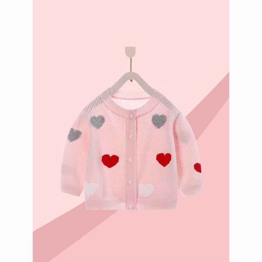 #Áo Nịt Dệt Kim Cô Gái#Áo Khoác Cardigan Dệt Kim Mỏng Thời Trang Xuân Hè Cho Bé Gái
