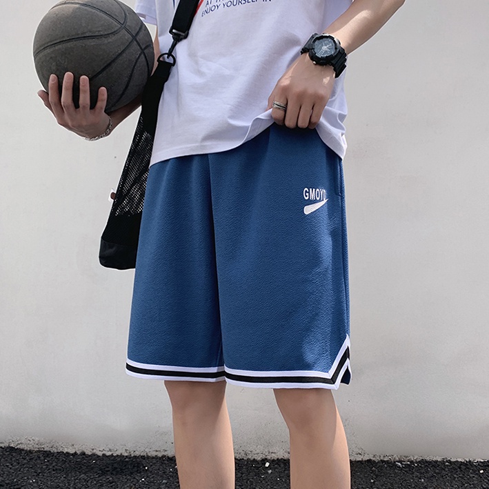 Quần short bóng rổ in chữ phong cách Hàn Quốc cho nam fashion quần ngắn nam bigsize unisex quần đùi quần short