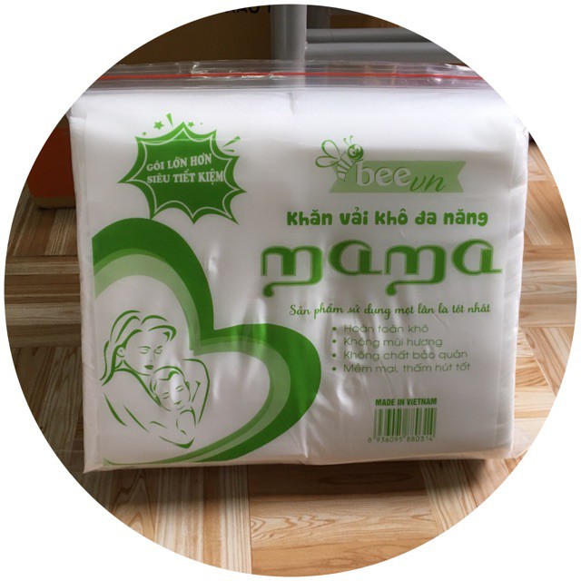 Combo 5gói-Khăn vải khô đa năng mama 600gam