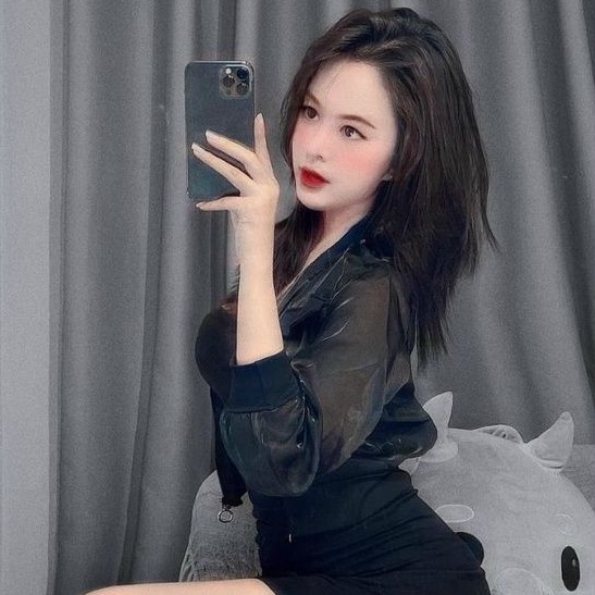 Áo khoác voan kiến croptop xuyên thấu mix được mọi trang phục