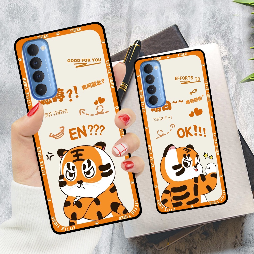 Ốp Oppo Reno4 /  Reno4 Pro / Reno 4 in hình cặp đôi doremon, hổ, khủng long dễ thương