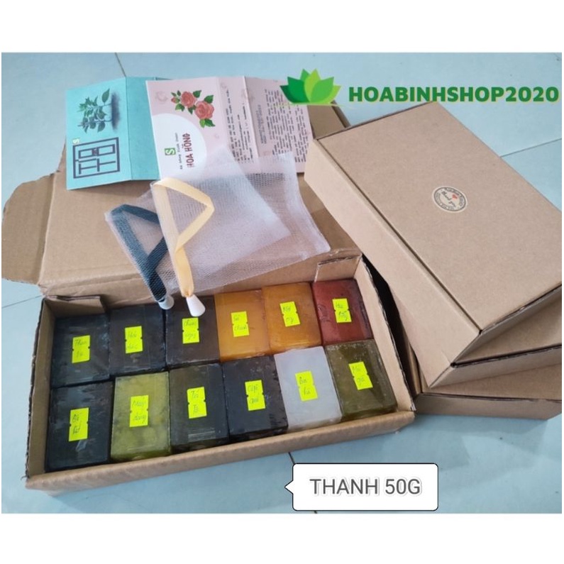 [COMBO TRẢI NGHIỆM] 12 Mùi Xà Bông Sinh DượcKhám Phá Đủ Hương Tặng túi tạo bọt, Xà phòng Sinh Dược 33g-660g