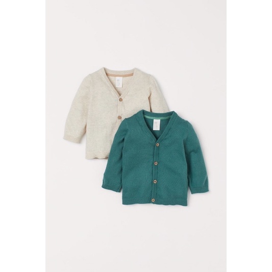 Set hai áo cardigan len cho bé HM AUTH SĂN SALE