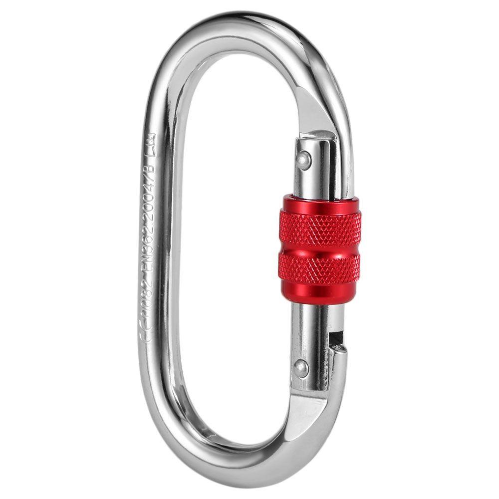 Móc Khóa Carabiner Hình Chữ D Bằng Hợp Kim Nhôm An Toàn Cho Leo Núi