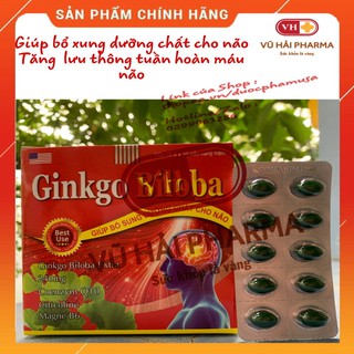 Viên dưỡng não ginkgo biloba hàng chính hãng .