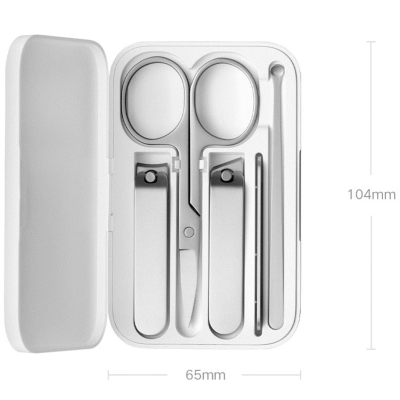 Xiaomi mijia Bộ 5 Dụng Cụ Chăm Sóc Móng Tay Chuyên Nghiệp Bằng Thép Không Gỉ