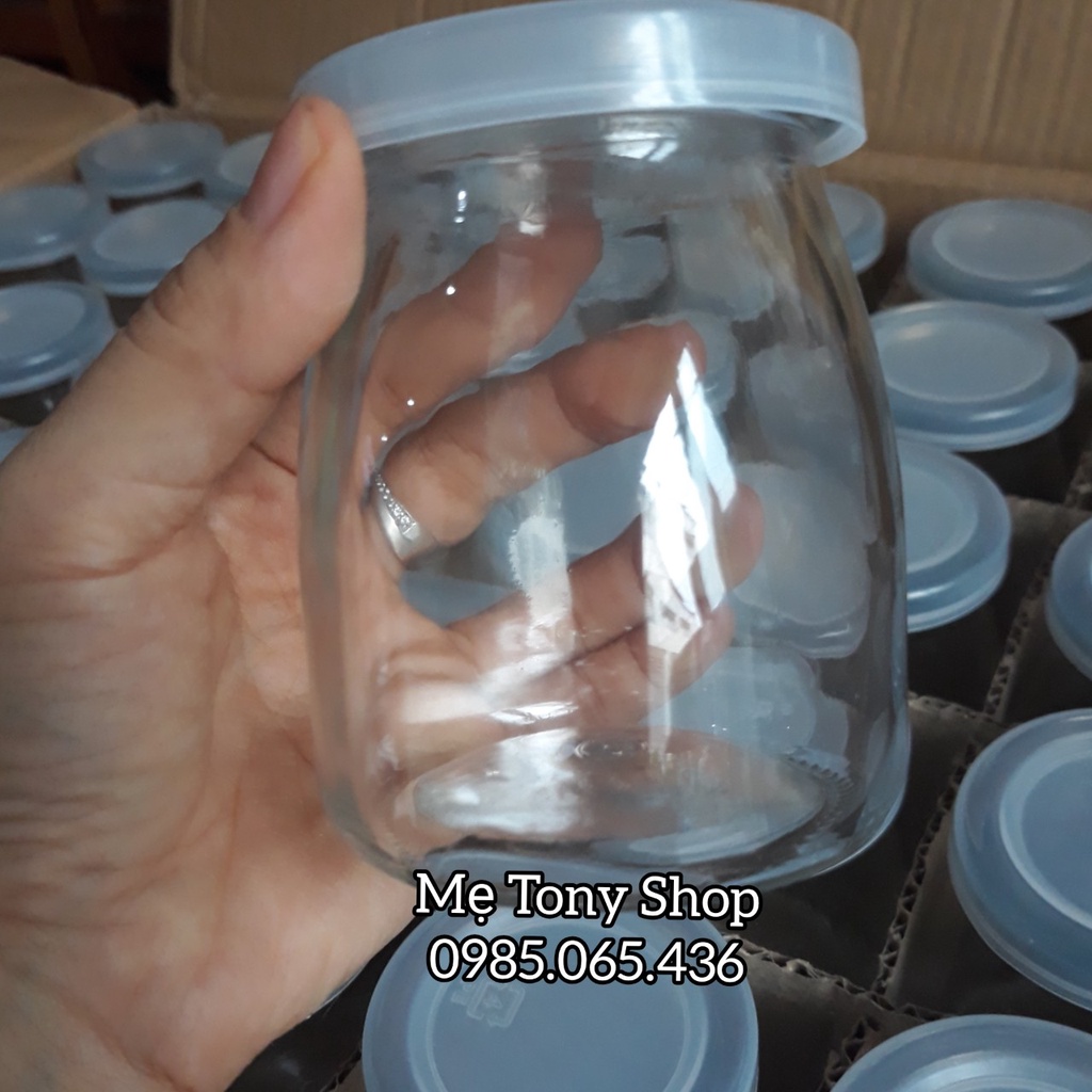 Hũ Thủy Tinh 200ml,100ml Nắp Nhựa