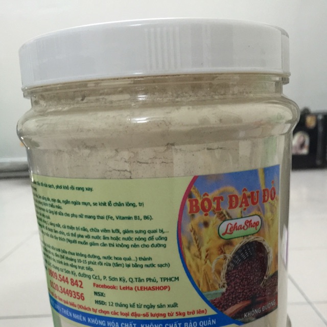 Combo sỉ 2kg bột đậu đỏ