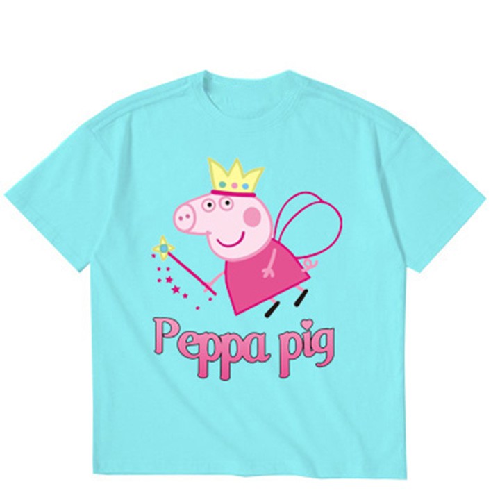 Áo thun bé gái form rộng in hình PEPPA PIG - ATBG01