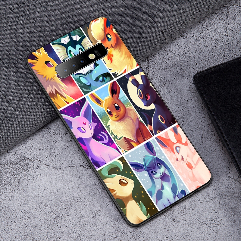 Ốp Điện Thoại Dẻo Họa Tiết Hoạt Hình Eeveelutions Pokémon Dễ Thương Cho Samsung Galaxy S10 E S8 S9 S10 Plus S7 Edge S6