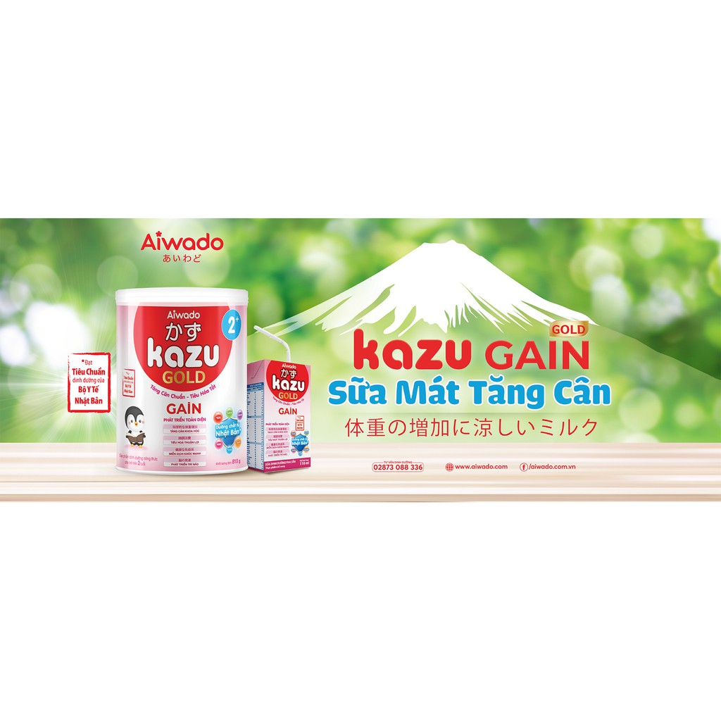 Sữa Kazu gold Kao số 0+ 1+ 2+ 810g [Date 2023]