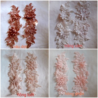 Hoa  4d nhiều cánh [ phụ liệu may]