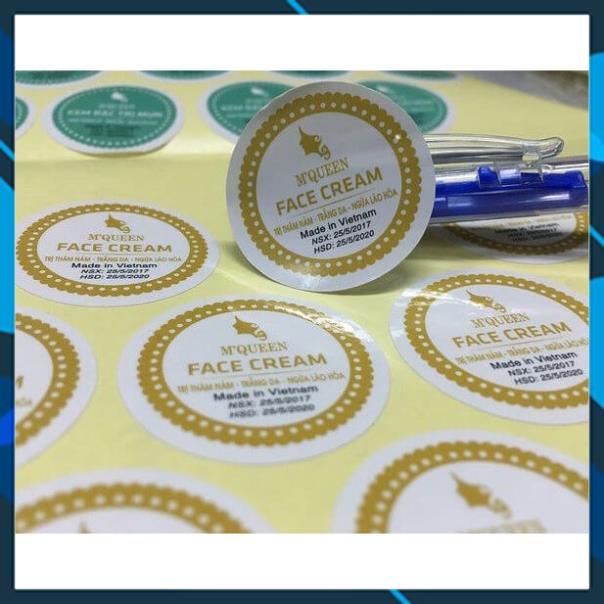 Decal Giấy Đế Vàng A4 xấp 100 tờ