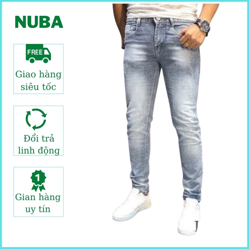 Quần jean nam cao cấp đẹp giá rẻ giống hình giống mẫu,quần bò nuba 53