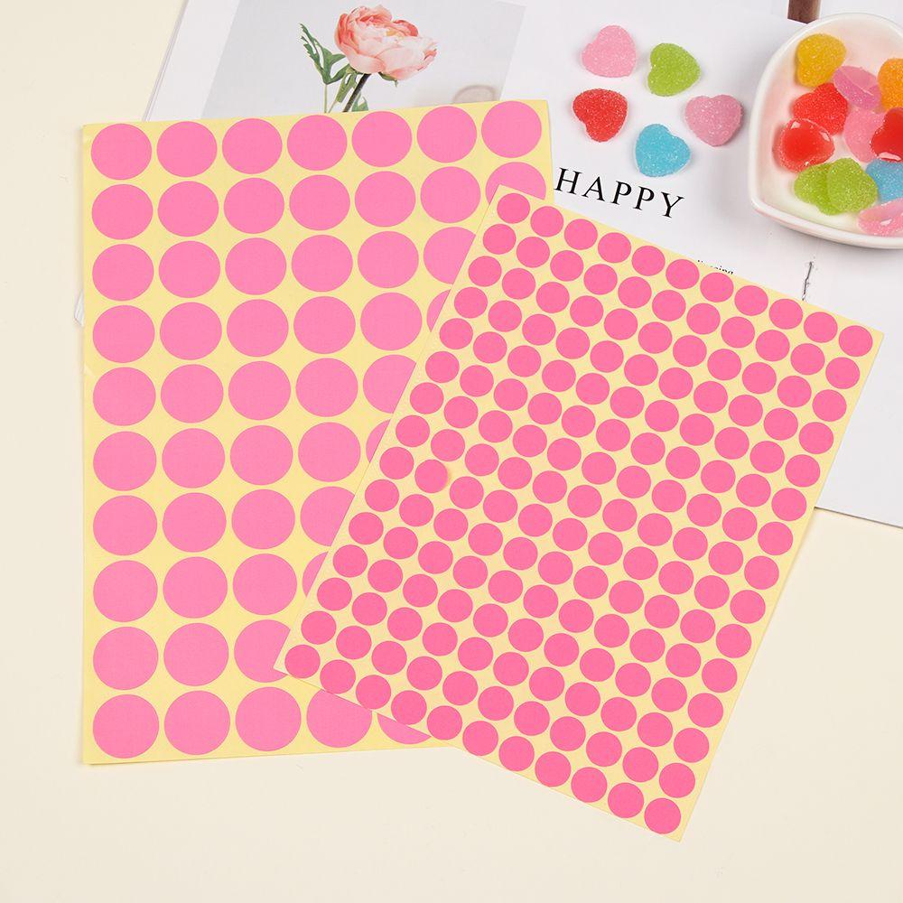 PISTA Set 15 Tấm Nhãn Dán Chấm Bi Nhiều Màu Trang Trí Văn Phòng / Trường Học DIY