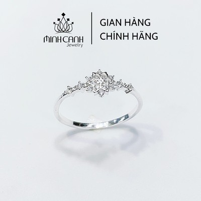 Nhẫn Bạc Hình Hoa Tuyết Đính Đá - Minh Canh Jewelry