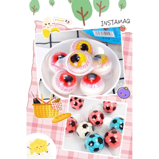 Kẹo mắt(bóng) không nhân 1 chiếc